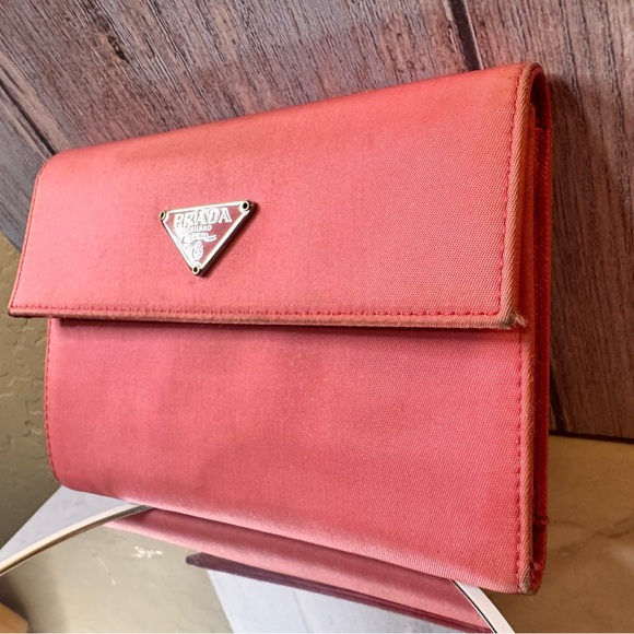Prada Pink trifold Wallet Clutch with coin purse - Picture 4 of 13